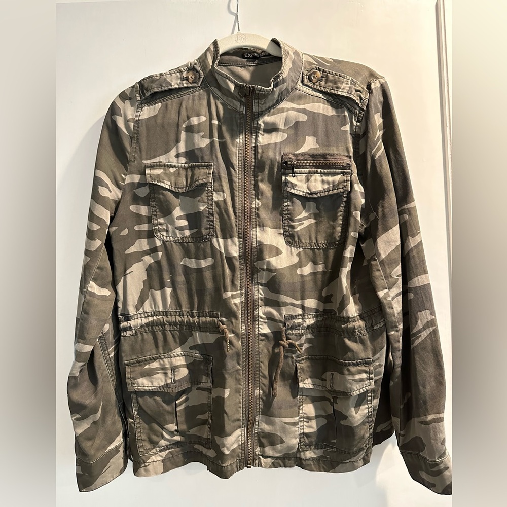 Express Camo Twill Utility Jacket